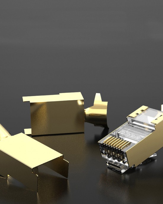 AMPCOM AMPCOM Seven Types of Crystal Head Pure Copper Shielded Network Cable Connector CAT7 Gigabit Network Cable Connector