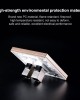 CAT 6 Shielded Pass  through Network Module  Dual Ports Panel   Shielded Pass  through  White