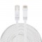 20m CAT6 Ultra  thin Flat Ethernet Network LAN Cable  Patch Lead RJ45  White