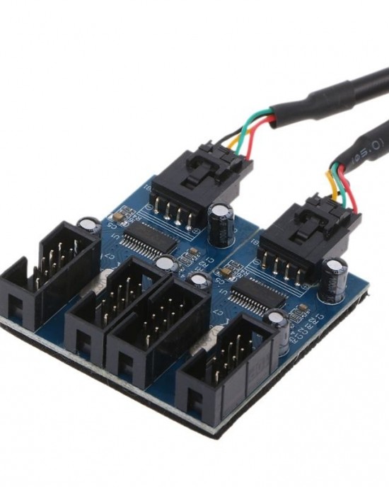 9 Pin USB 2 0 Desktop Computer 1 to 4 Pin Extension Cable Breakout Connector