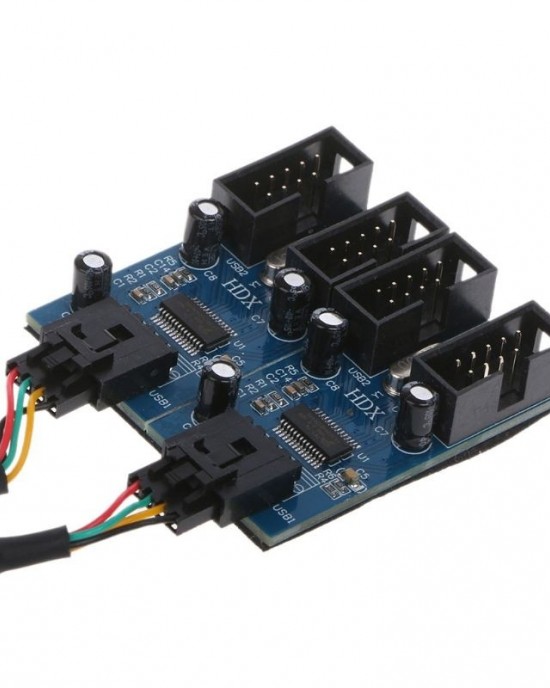 9 Pin USB 2 0 Desktop Computer 1 to 4 Pin Extension Cable Breakout Connector