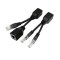 2 Sets RJ45 Network Signal Splitter Upoe Separation Cable  Style  U  02 3 Crystal Heads   1 Female