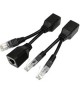2 Sets RJ45 Network Signal Splitter Upoe Separation Cable  Style  U  02 3 Crystal Heads   1 Female