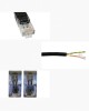 2 Sets RJ45 Network Signal Splitter Upoe Separation Cable  Style  U  02 3 Crystal Heads   1 Female