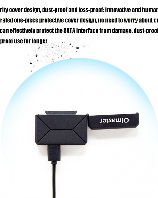 Olmaster External Notebook Hard Drive Adapter Cable Easy Drive Cable USB3 0 to SATA Converter  Style  Hard Disk Dedicated  Size  2 5 Inch