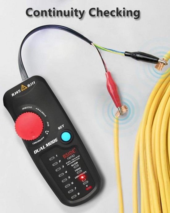 BSIDE FWT82 Analog And Digital Dual  Mode Anti  Interference Intelligent Line Finder Network Cable Tracker