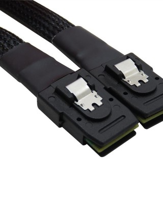 SAS36P SFF  8087 to SAS36P Cable Motherboard Server Hard Disk Data Cable  Color  Black 0 7m