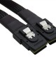 SAS36P SFF  8087 to SAS36P Cable Motherboard Server Hard Disk Data Cable  Color  Black 0 7m