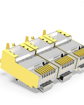 AMPCOM AMPCOM Seven Types of Crystal Head Pure Copper Shielded Network Cable Connector CAT7 Gigabit Network Cable Connector